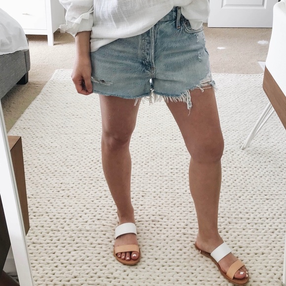 agolde parker jean shorts